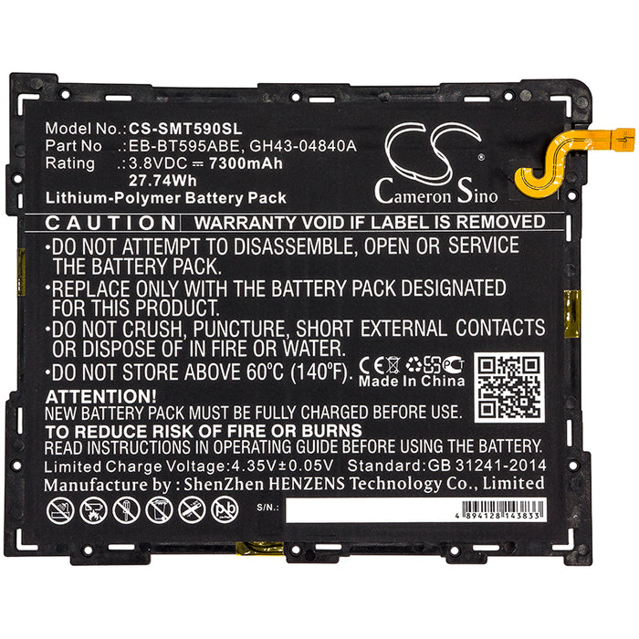 Samsung Galaxy Tab A 10.5 2018 Galaxy Tab A 10.5 2018 TD-LTE Galaxy Tab A2 XL SM-T590 SM-T590NZAATGY SM-T590NZBAXSP SM-T595 Tablet Replacement Battery-3
