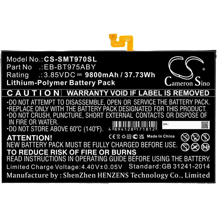 Samsung Galaxy Tab S7 Plus 12.4 Galaxy Tab S7+ 12.4 2020 SM-T970 SM-T975 SM-T975N SM-T976B SM-T976N SM-T978U Tablet Replacement Battery-3