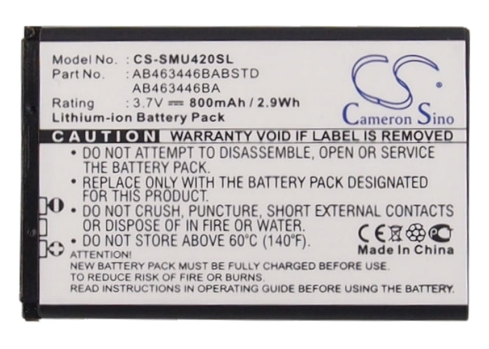 Samsung Axle Axle R311 Byline Byline R310 Chrono Chrono 2 Chrono R261 Contour Entro Factor M260 Factor SPH-M260 i320  Mobile Phone Replacement Battery-5