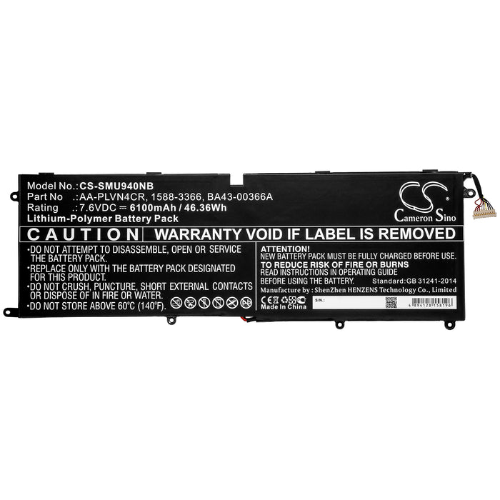 Samsung Ultrabook 940X3G Laptop and Notebook Replacement Battery-3