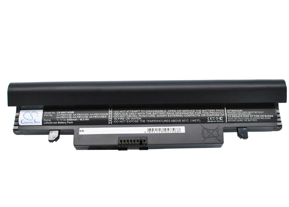 Samsung NP-N143 NP-N143P NP-N145P NP-N148 NP-N148P NP-N150 NP-N150P NP-N230 NP-N230P NP-N250 NP- 4400mAh Black Laptop and Notebook Replacement Battery-2