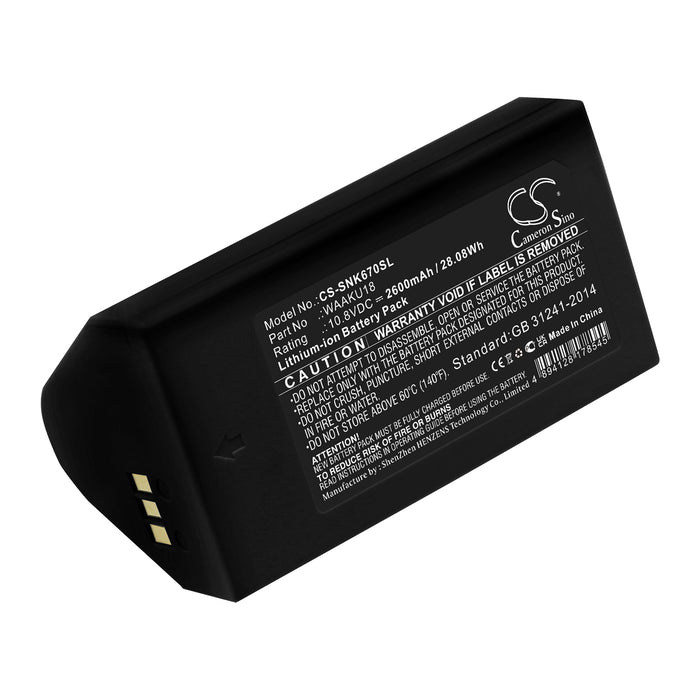 Sonel KT-560 KT-640 KT-670 2600mAh Thermal Camera Replacement Battery