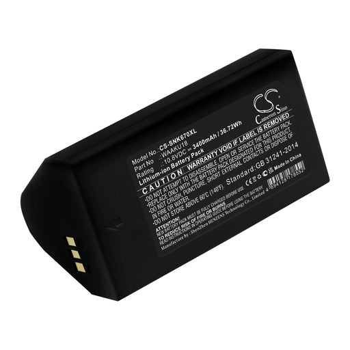 Sonel KT-560 KT-640 KT-670 3400mAh Thermal Camera Replacement Battery