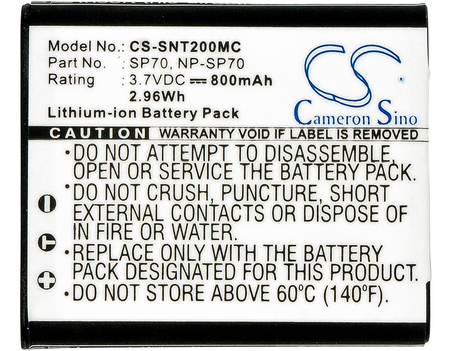 Sony Bloggie Duo Bloggie MHS-FS2 Bloggie MHS-FS2 V Bloggie MHS-FS2K Bloggie MHS-FS3 Bloggie MHS-TS10 Bloggie MHS-TS1 800mAh Camera Replacement Battery-5