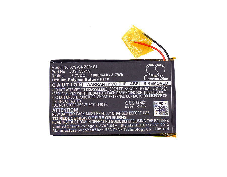 Sony NWZ-ZX1 Walkman NWZ-ZX1 Media Player Replacement Battery-5