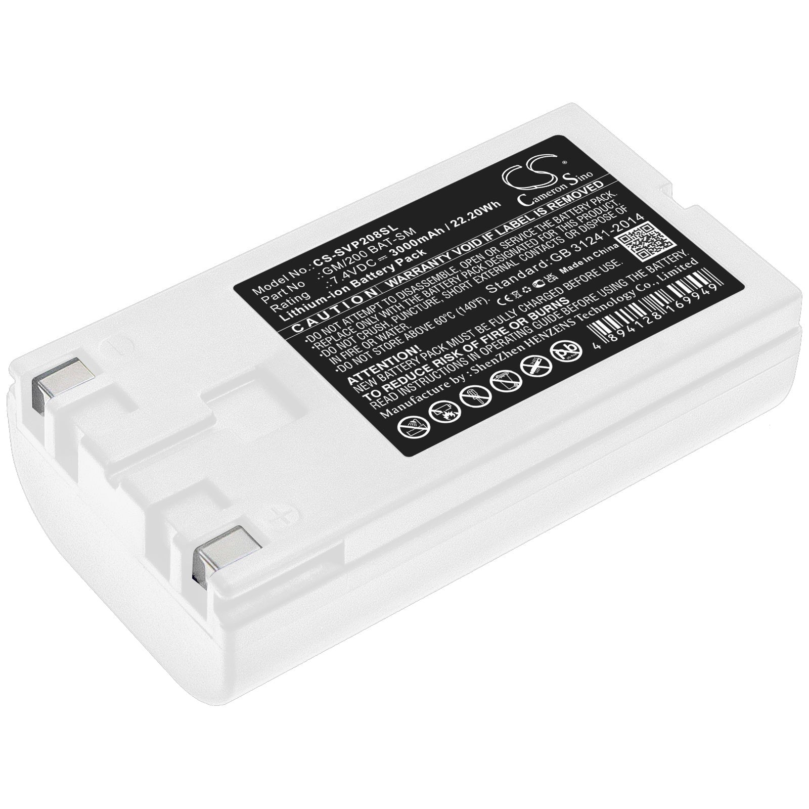 Sato PW208 PW2NX VP208 Replacement Battery: BatteryClerk.com Printer