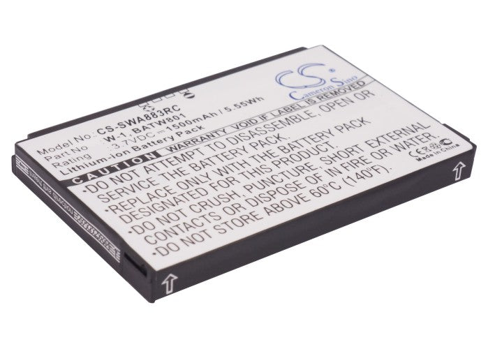 Sprint AirCard 753S AirCard 754S Zing 1500mAh Hotspot Replacement Battery-2