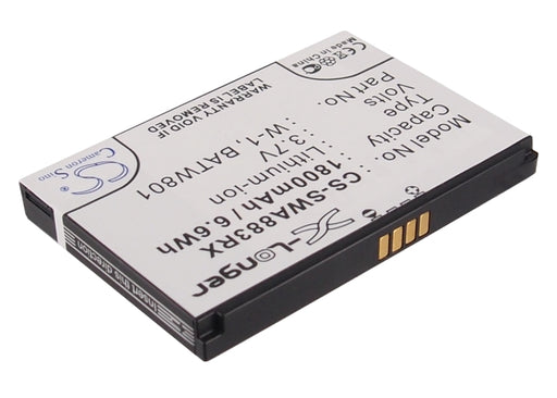 Sprint AirCard 753S AirCard 754S Zing 1800mAh Replacement Battery-main