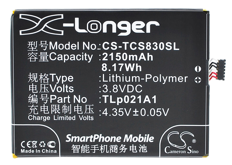 TCL S830U S838M S850L Mobile Phone Replacement Battery-5
