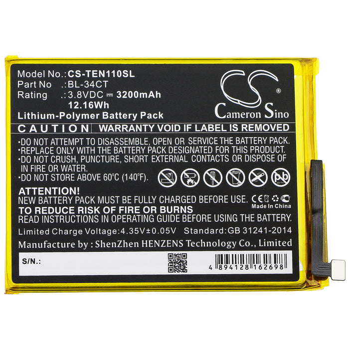 Tecno Camon 11S Camon i4 Camon iSky3 Mobile Phone Replacement Battery-3