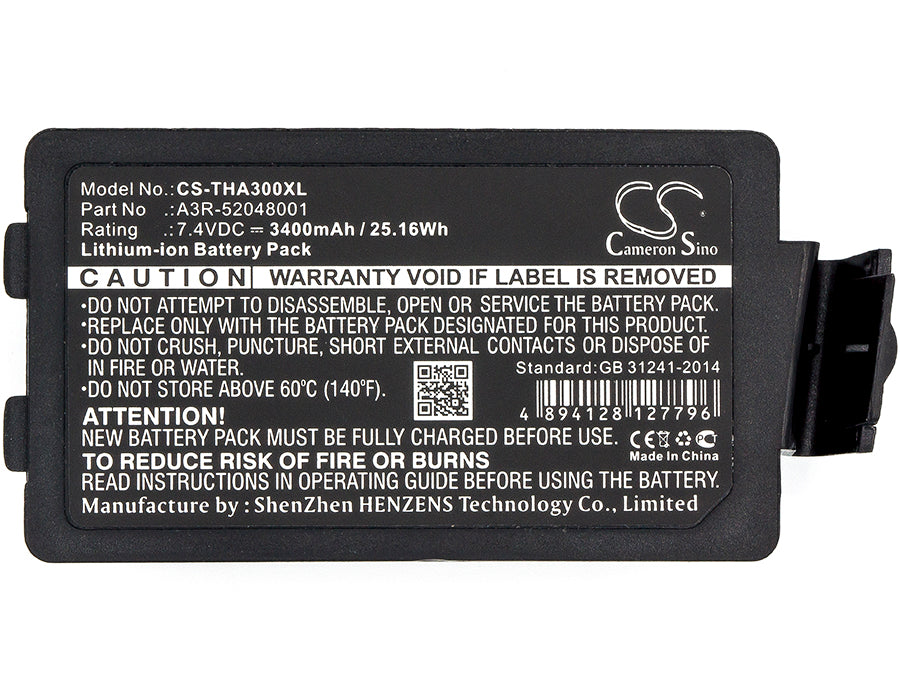 TSC Alpha 3R 3400mAh Printer Replacement Battery-5