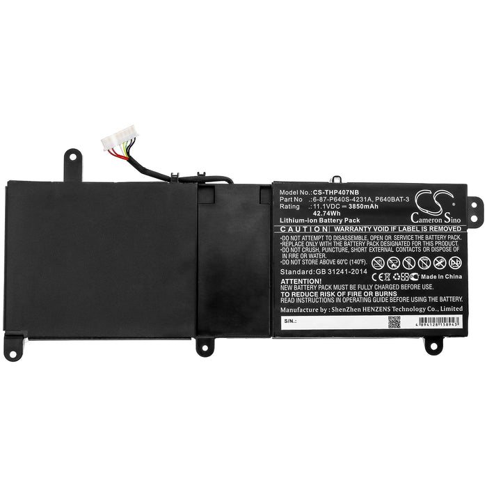 Clevo P640HJ P640HK1 P640RE P640RF P641HJ P641HK1 P641RF Laptop and Notebook Replacement Battery-3