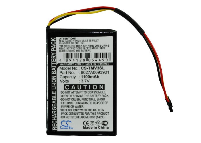Tomtom 4EM0.001.01 N14644 V3 XL IQ GPS Replacement Battery-5