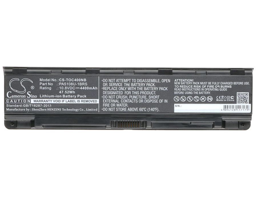 Toshiba Satellite C40-AD05B1 Satellite C40-AS20W1 Satellite C40-AS22W1 Satellite C40-AT01W1 Satellite  4400mAh Laptop and Notebook Replacement Battery-5