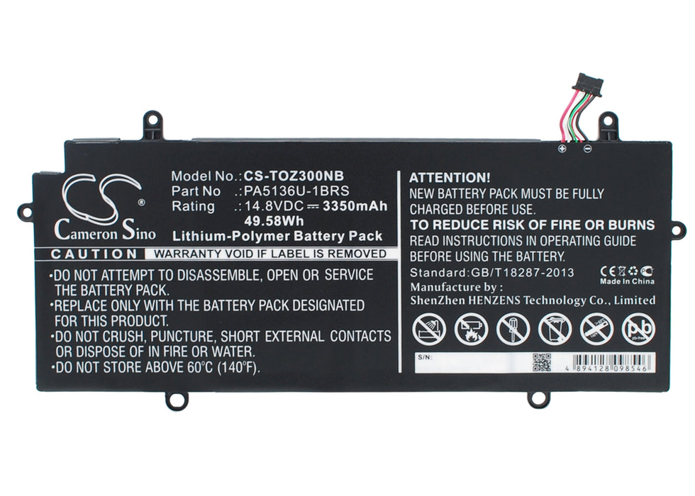 Toshiba Portage Z30-A-1EI Portege Z30 Portege Z30  Replacement Battery-main