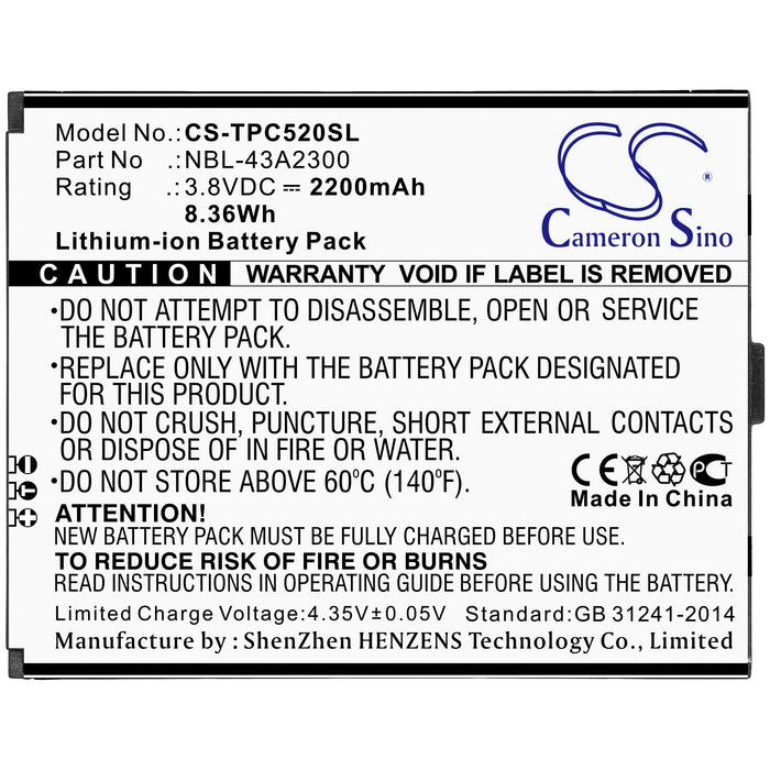 Neffos C5A C5A Dual SIM TP703A Mobile Phone Replacement Battery-3