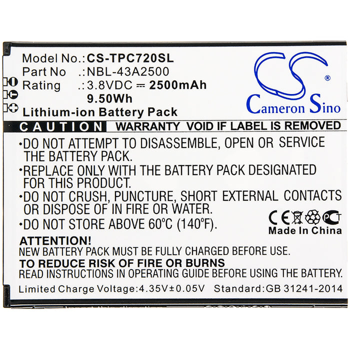 Neffos C7s TP7051A TP7051C Mobile Phone Replacement Battery-3