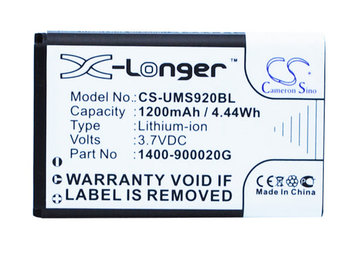Unitech MS920 Replacement Battery-main