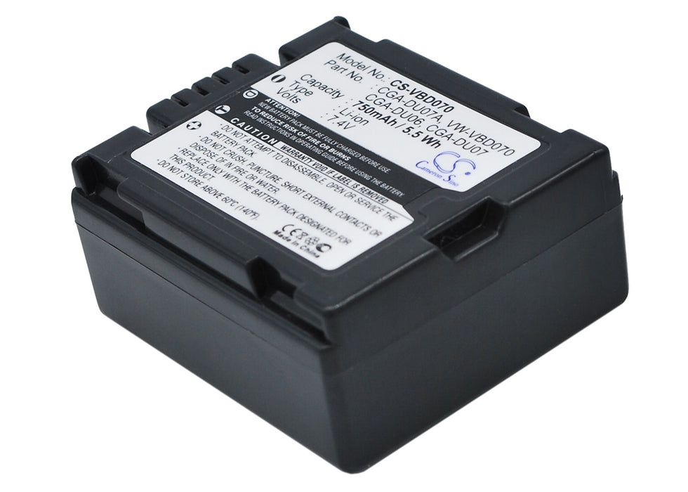 Panasonic DR-M50B NV-GS10 NV-GS100K NV-GS10B NV-GS Replacement Battery-main