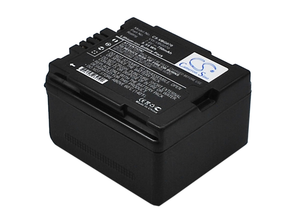 Panasonic GS98GK H288GK H48 H68GK HDC-HS100 HDC-HS9 HDC-SD1 HDC-SD100 HDC-SD5 HDC-SD600 HDC-SD700 HDC-SD9 HDC-SX5 NV 750mAh Camera Replacement Battery-2