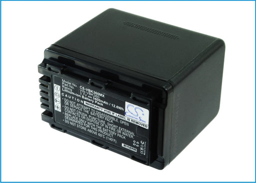 Panasonic HC-V10 HC-V100 HC-V100M HC-V500  3400mAh Replacement Battery-main