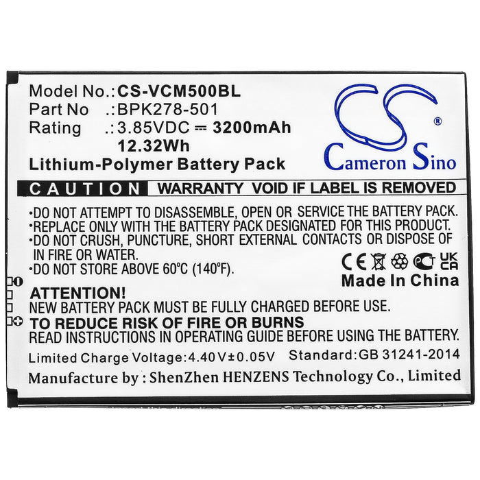 Verifone CM5 3200mAh Payment Terminal Replacement Battery-3