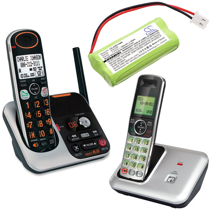 Battery for Vtech Digital Audio Monitor DM221, DM221, DM221-2, DM222