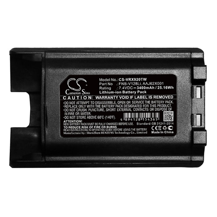 Vertex VX-820 VX-821 VX-824 VX-829 VX-870 VX-920 VX-921 VX-924 VX-929 VX-970 VX-P820 VX-P920 3400mAh Two Way Radio Replacement Battery-5