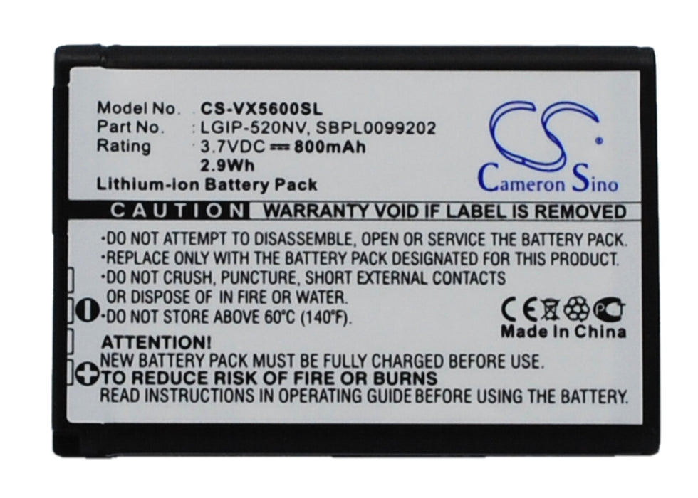 LG Accolade Cosmos Touch VN270 Extravert LG-VN150P Replacement Battery-main