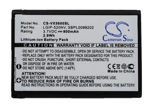 Verizon Cosmos Touch VN270 Envoy Evere Extr 800mAh Replacement Battery-main