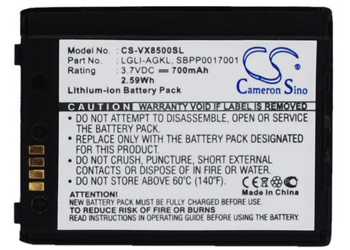 LG Chocolate 3 VX8500 VX-8500 VX8500r Replacement Battery-main