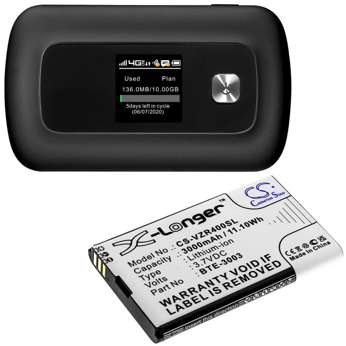 Verizon Rc400l Network Key Verizon ORB400LB,RC400L Hotspot Replacement Battery: BatteryClerk.com