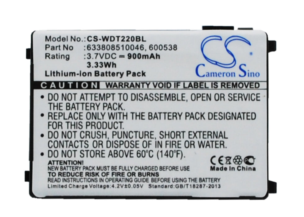 Wasp RS-232 WDT2200 Replacement Battery-main