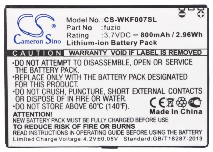 Wiko FUZIO Mobile Phone Replacement Battery-5