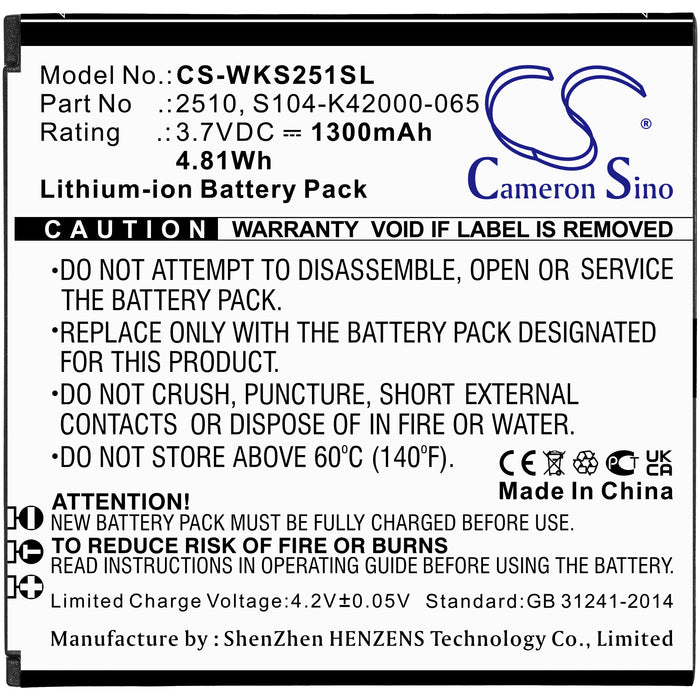 WIKO Sunny 2 V2510 Mobile Phone Replacement Battery-3