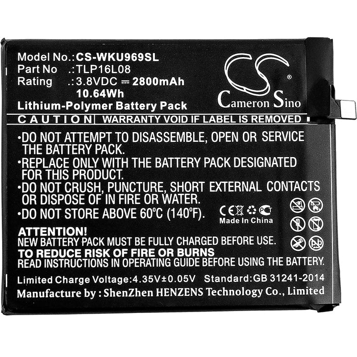 Wiko 9692 U Feel Prime Mobile Phone Replacement Battery-3