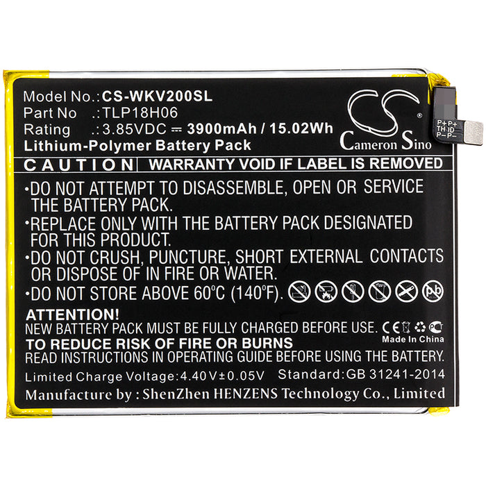 Wiko M2354 View2 Go Mobile Phone Replacement Battery-3