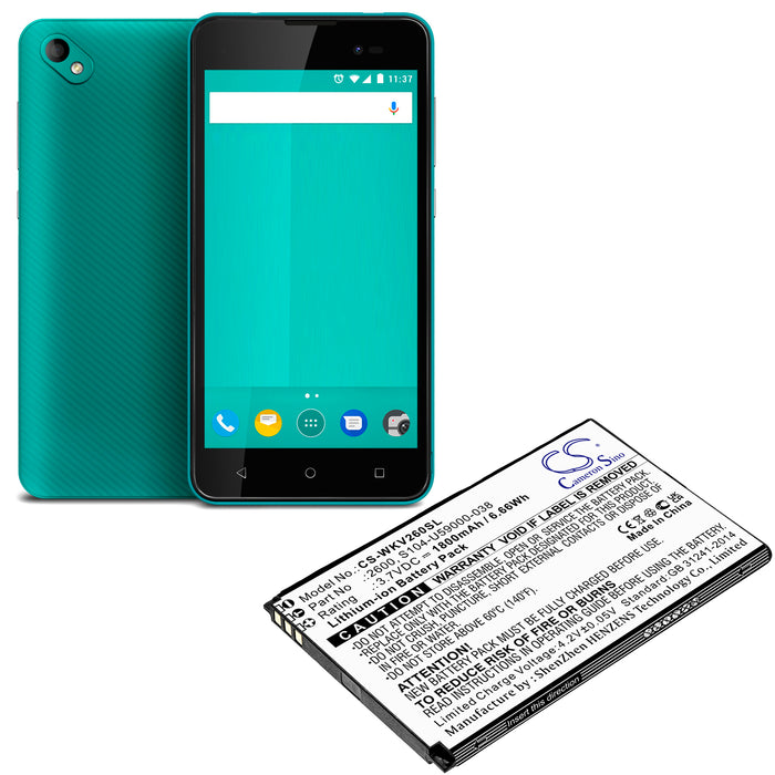 Wiko Sunny 2 Plus V2600 Mobile Phone Replacement Battery-4