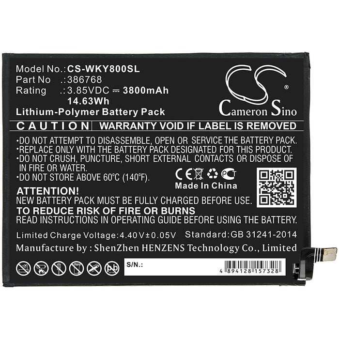 Wiko W-V720 Y80 Mobile Phone Replacement Battery-3