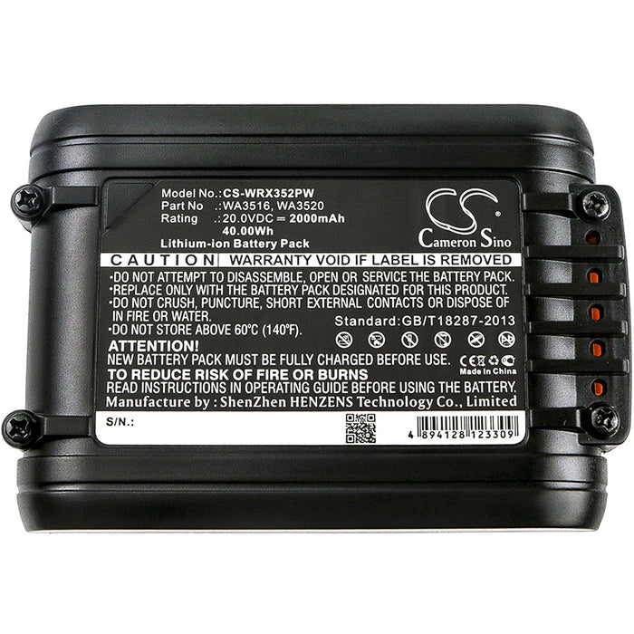Worx RD2871 RD2872 RD2873 RD2874 RK1806K2  2000mAh Replacement Battery-5