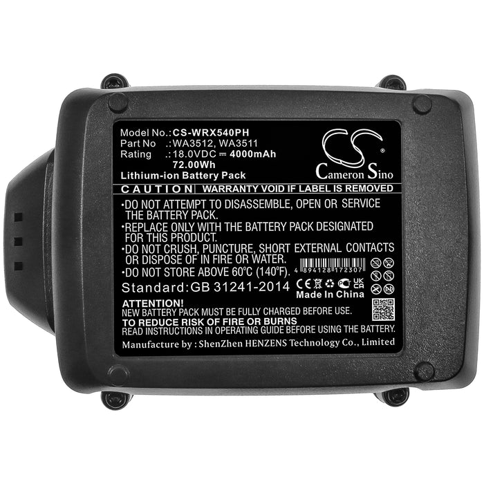 Work WA3551.1 WA3572 Replacement Battery-5