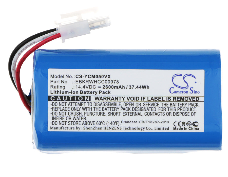 Iclebo ARTE YCR-M05 POP YCR-M05-P Smart YCR-M04-1 Smart YCR-M05-10 YCR-M05-10 YCR-M05-11 YCR-M05-20 YCR-M05-30 YCR- 2600mAh Vacuum Replacement Battery-5