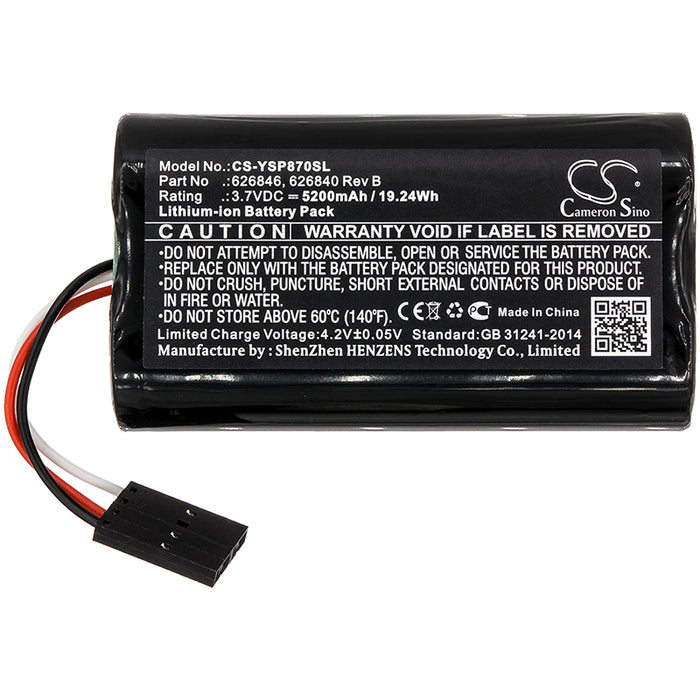 YSI 626870-1 626870-2 ProDSS ProDSS Multi- 5200mAh Replacement Battery-3