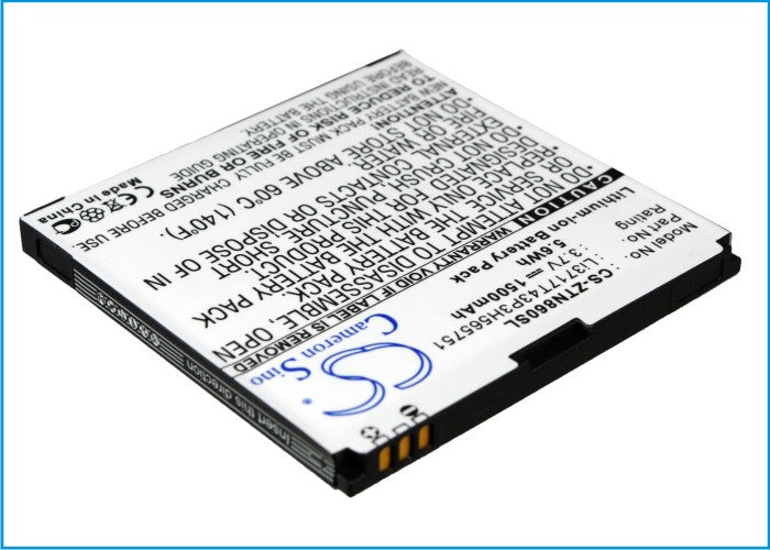 ZTE N855D N860 N880E N880s N910 U880 U880E V880D V889D Warp 1500mAh Mobile Phone Replacement Battery-3