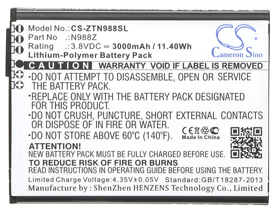 ZTE N988Z Mobile Phone Replacement Battery-5