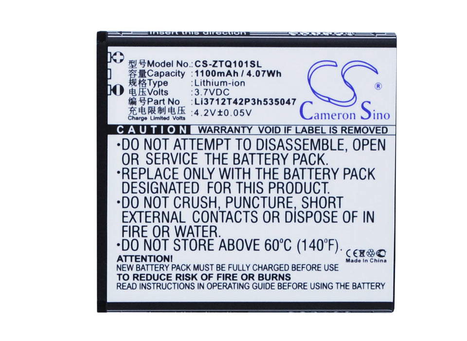 ZTE Q101T Mobile Phone Replacement Battery-5