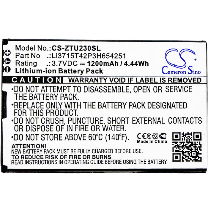 Consumer Cellular Z2332 Z2332CC 1200mAh Hotspot Replacement Battery-3