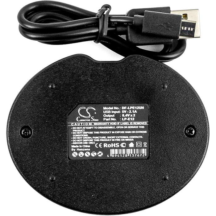 Canon EOS 200D EOS 750D EOS 760D EOS 770D EOS 800D EOS Kiss X8i EOS M3 EOS M5 EOS M6 EOS Rebel T6i EOS Rebel T6s Replacement Camera Battery Charger-6