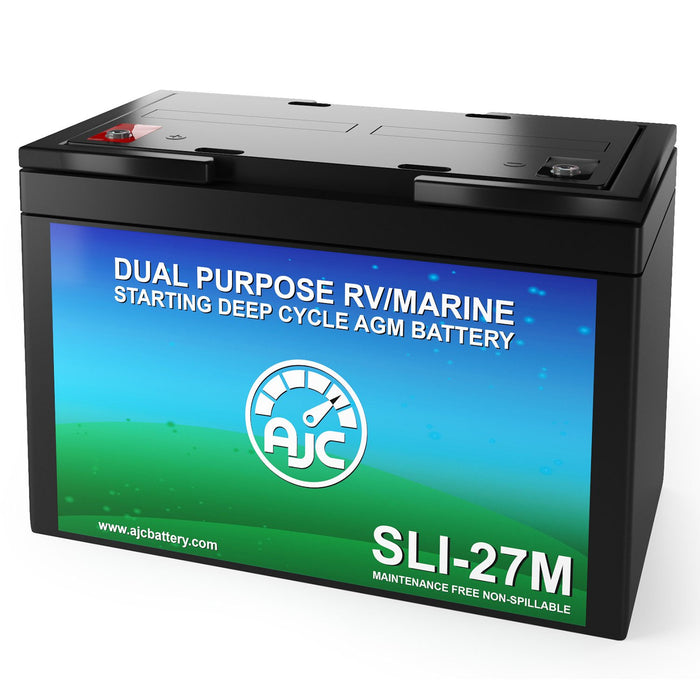 AJC Group 27M Dual Purpose Starting and Deep Cycle RV Marine and Boat Battery