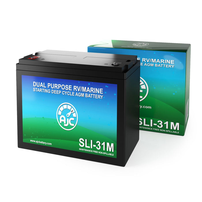 AJC Group 31M Dual Purpose Starting and Deep Cycle Marine and Boat Battery
